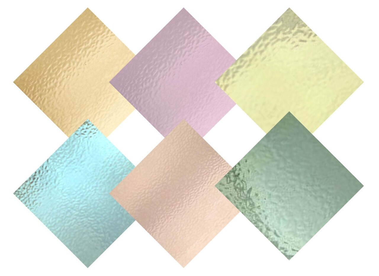 Pastel Tone Variety Stained Glass and Mosaic Glass Sheets